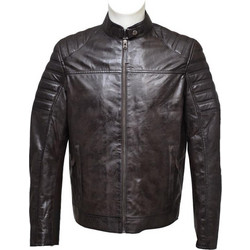 Leather 100 Ανδρικό Μπουφάν Χειμωνιάτικο Δερμάτινο Καφέ 14-M-ADAMS