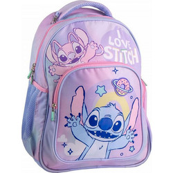Cerda I Love Stitch Σχολική Τσάντα Πλάτης Δημοτικού Λιλά 2100005751