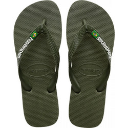 Havaianas Ανδρικές Σαγιονάρες Αντιολισθητικές Χακί 4110850-5893