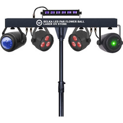 LIGHT4ME Belka Φωτορυθμικό Strobe Light LED PAR UV