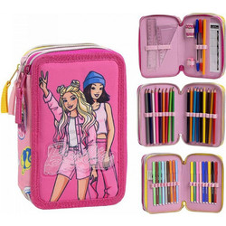 Cerda Barbie Κασετίνα Γεμάτη με 3 Θήκες Φούξια 2700001655