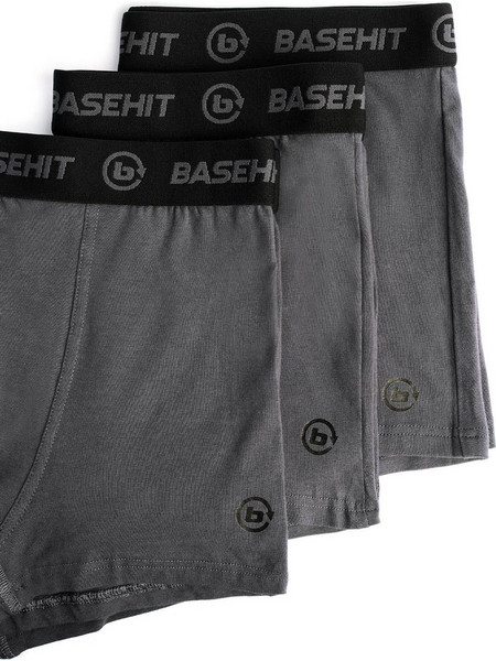 Basehit Ανδρικά Μποξεράκια Σετ 3Pack Ανθρακί 242.BM06.07