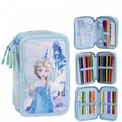 Cerda Frozen Κασετίνα Γεμάτη με 3 Θήκες Γαλάζια 2700001688