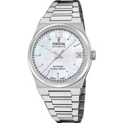 Festina Γυναικείο Ρολόι με Ασημί Μεταλλικό Μπρασελέ F20029/1