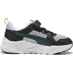 Puma Παιδικά Sneakers Λευκά Μαύρα Πράσινα 402931-02