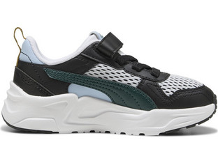 Puma Παιδικά Sneakers Λευκά Μαύρα Πράσινα 402931-02