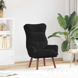 vidaXL Πολυθρόνα Relax Βελούδινη Μαύρη 42001840