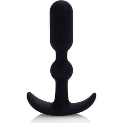 CalExotics Booty Call Teaser Πρωκτική Σφήνα Ασύρματη με Δόνηση 9cm Μαύρη D-223965