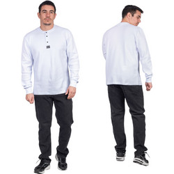 Paco & Co Ανδρική Μπλούζα Polo Μακρυμάνικη Λευκή 2481845
