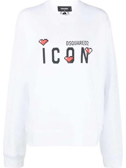Dsquared2 Γυναικείο Φούτερ Άσπρο S80GU0092S25516-100