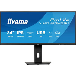 iiyama ProLite XUB3493WQSU-B6 Ultrawide IPS HDR Monitor 34" 3440x1440 QHD 120Hz 1ms