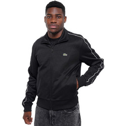 Lacoste Ανδρική Ζακέτα Φούτερ με Φερμουάρ Μαύρη SH145700-031
