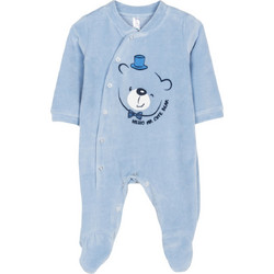 Dreams Mr Cute Bear Φορμάκι Μακρυμάνικo για Αγόρι Βελουτέ Γαλάζιο 2572201