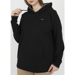 Maraton Γυναικείο Φούτερ Oversized με Κουκούλα & Τσέπες Μαύρο MWSS2221169SWS002