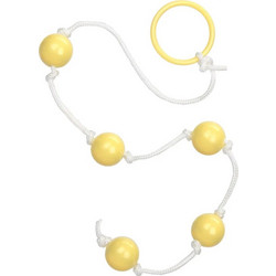 CalExotics Large Anal Beads Πρωκτική Σφήνα Κίτρινη