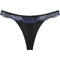 Triumph Comfort GLAM Γυναικείο Sexy String με Δαντέλα Navy Μπλε 10224956-0004