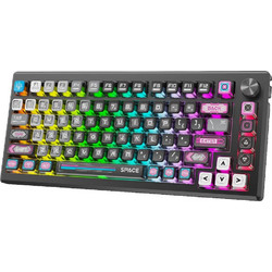 Redragon K732MC-RGB-PRO Uranus Pro Ασύρματο Μηχανικό Gaming Πληκτρολόγιο TenKeyLess RGB Black