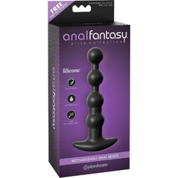 Pipedream Silicone Anal Beads Πρωκτικές Μπίλιες Ασύρματες με Δόνηση 17cm Μαύρες