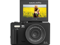 Lamtech 5K Flip Digital Camera Wi-Fi Black