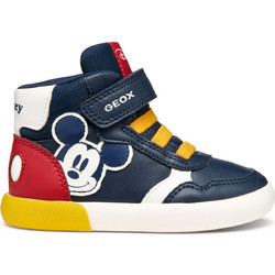 Geox GisiliMickeyMouse Παιδικά Sneakers Μποτάκια Navy Μπλε Κόκκινα Κίτρινα B561NB000BCC0735