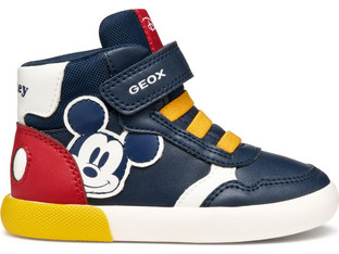 Geox GisiliMickeyMouse Παιδικά Sneakers Μποτάκια Navy Μπλε Κόκκινα Κίτρινα B561NB000BCC0735