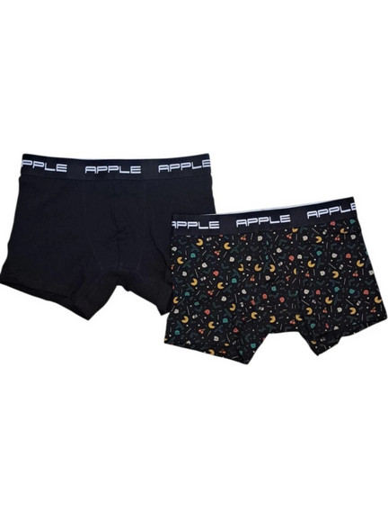 Apple Boxer Ανδρικά Μποξεράκια Σετ 2Pack Μαύρα 0112966-125