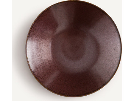 LA Redoute Kanso Κόκκινο Πιάτα Βαθιά Κεραμικά 25.5cm 4τμχ