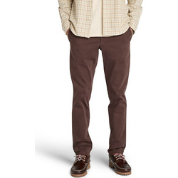 Timberland Ανδρικό Παντελόνι Chino Κανονική Εφαρμογή Σοκολατί TB0A5M4A243