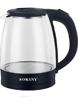 Sokany SK-SH-1097 Γυάλινος Βραστήρας 2lt 1500W