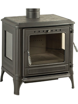 Thermozoff 8015 CK Μαντεμένια Ξυλόσομπα 10.6kW Μαύρη Ματ