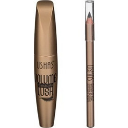 Ushas Cosmetics Mascara + Eye Pencil Μαύρο