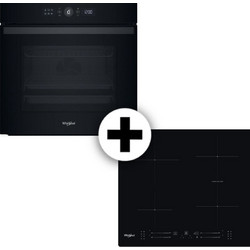 Whirlpool Φούρνος Ηλεκτρικός Άνω Πάγκου 73lt 59.5cm WOI4S8PM2SBA με Κεραμικές Εστίες WBS2560NE