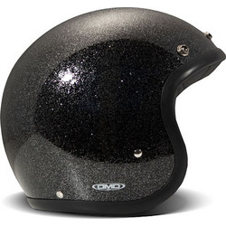 DMD Retro Glitter Black Κράνος Μηχανής Jet