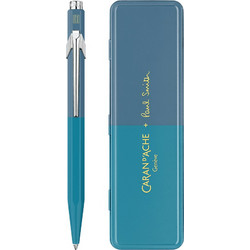 Caran d'Ache 849 Paul Smith Cyan steel Σετ Στυλό Διαρκείας 0.7mm