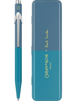 Caran d'Ache 849 Paul Smith Cyan steel Σετ Στυλό Διαρκείας 0.7mm