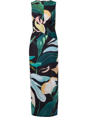 Ted Baker Linneaa Midi Βραδινό Φόρεμα Μεταξωτό Μαύρο 279814