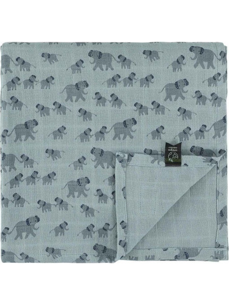 Trixie Elephant Πάνα Αγκαλιάς από Μουσελίνα Γαλάζια 110x110cm T83076