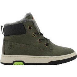 Safety Jogger Παιδικά Μποτάκια Χακί Suede με Φερμουάρ & Γούνα SJ620968-15