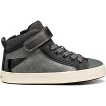 Geox Kalispera Παιδικά Sneakers Μποτάκια Ανθρακί J944GM 0NFGN C1048