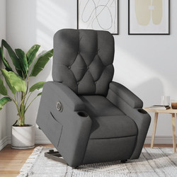 vidaXL Πολυθρόνα Relax Ανακλινόμενη Ανθρακί 3204735