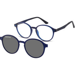 Sunoptic TRC-190C Γυναικείος Σκελετός Γυαλιών Οράσεως με Clip-On Κοκάλινος Μπλε