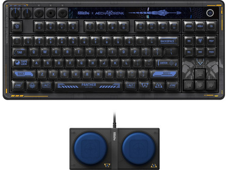 8bitdo Retro 87 Mecha Break Ασύρματο Μηχανικό Gaming Πληκτρολόγιο TenKeyLess με Kailh Glaze Jellyfish Pro Διακόπτες RGB Black