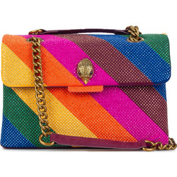 Kurt Geiger Kensington Γυναικεία Τσάντα Χιαστί Υφασμάτινη Πολύχρωμη με Αλυσίδα 4711699609