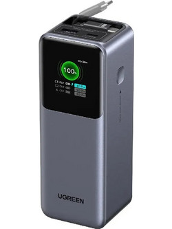 Ugreen PB726 Power Bank 20000mAh 165W με Θύρα USB-A & Θύρα USB-C Power Delivery Grey