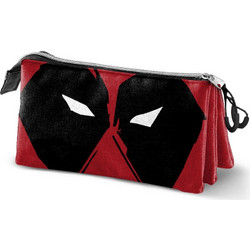 Karactermania Deadpool Mask Κασετίνα με 3 Θήκες Κόκκινη Μαύρη 09459