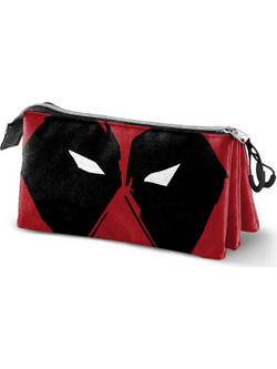 Karactermania Deadpool Mask Κασετίνα με 3 Θήκες Κόκκινη Μαύρη 09459