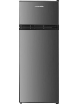 Heinner HF-HM2206INVXD Δίπορτο Ψυγείο 206lt Υ143xΠ54.5xΒ55.5cm Inox