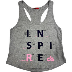 Dansport Γυναικείο Αθλητικό T-Shirt Γκρι 20956