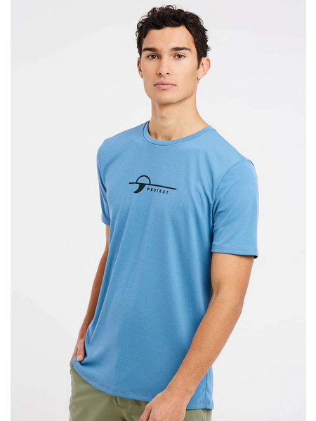 Protest Ανδρικό Αθλητικό T-Shirt Μπλε 7718100-511