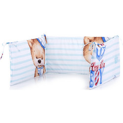 Chipolino Sailor Bear Πάντα Κούνιας Λευκό Γαλάζιο 30x180cm